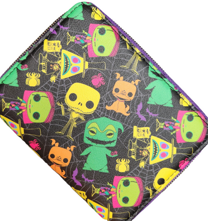 Loungefly Funko Pop! Disney: The Nightmare Before Christmas Black Light Wallet