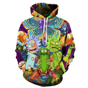 Rick and Morty 3D Unisex Hoodie